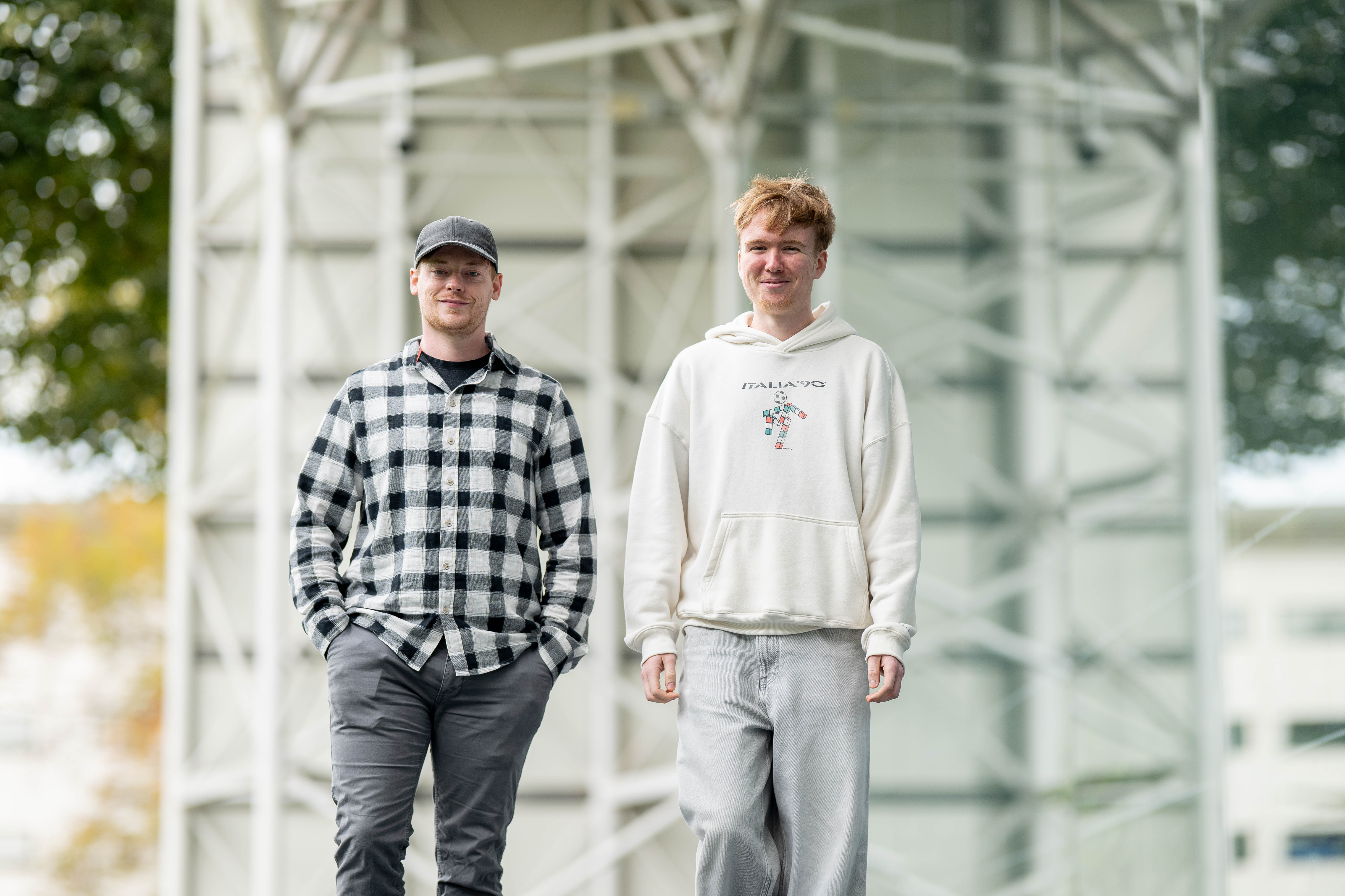 L-R Dean Cable and Daniel Turner Orsted Greener Futures Scholars at UEA