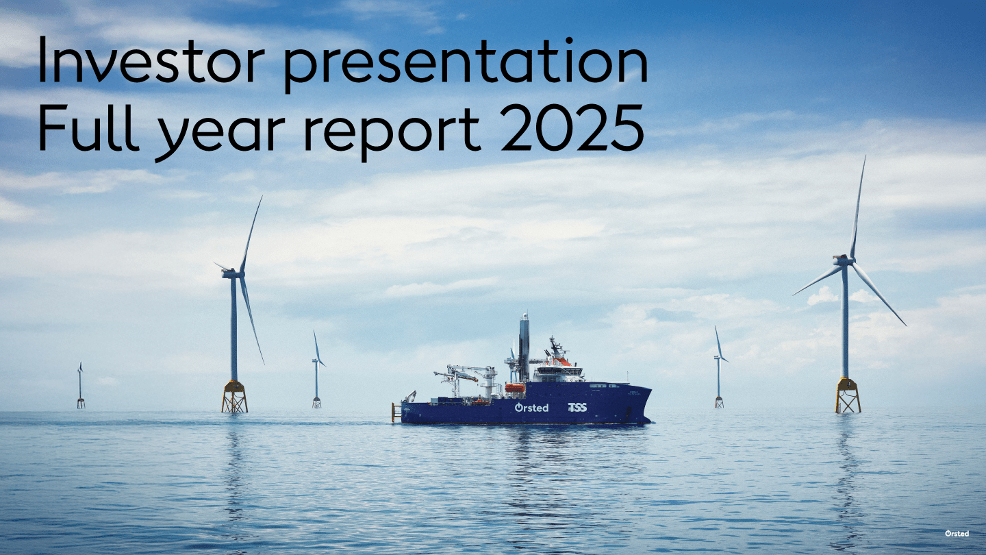Orsted Investor Presentation 2025 cover image