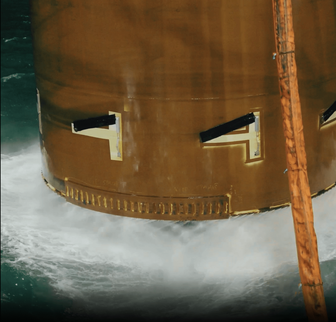 Lower-noise-technology used to install monopile foundations at Gode Wind 3 in Germany