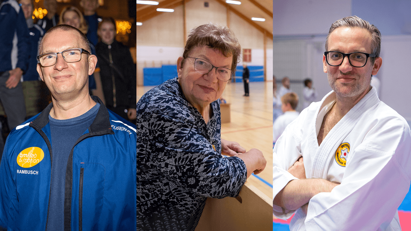 De nominerede til Årets Energibundt 2021: Thomas Wollesen Rambusch, Lise Steenberg Olsen og Jesper Løntoft.