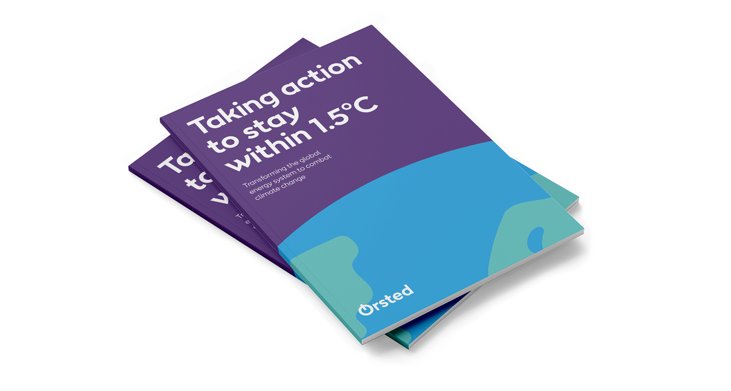 Verden skal fordoble den planlagte udbygning af grøn el for at realisere 1,5° C-scenariet. Illustration fra det nye white paper.