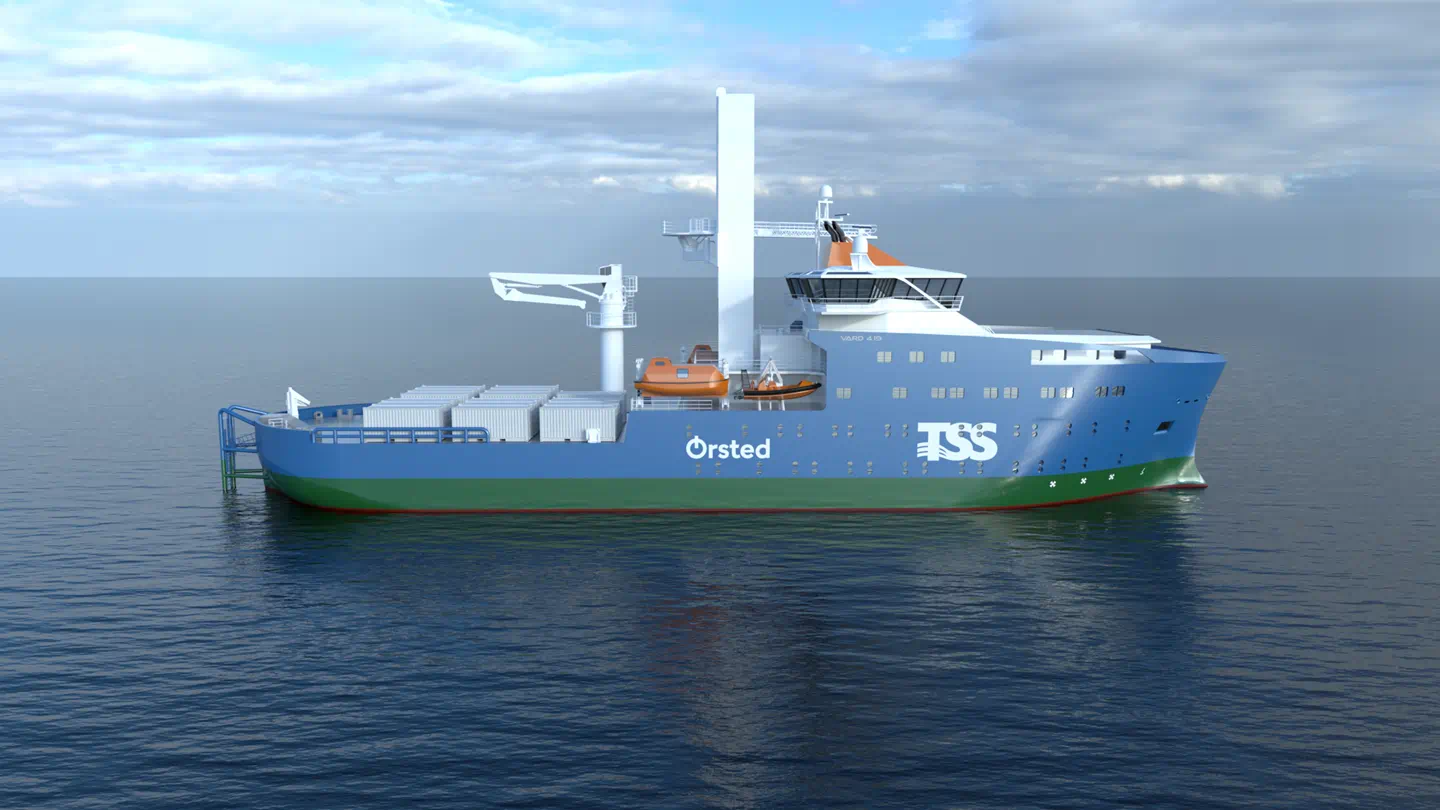 Mock-up of the Service Operations Vessel to be deployed on Ørsted’s Greater Changhua offshore wind farms. The detailed design of the vessel is yet to be finalized.