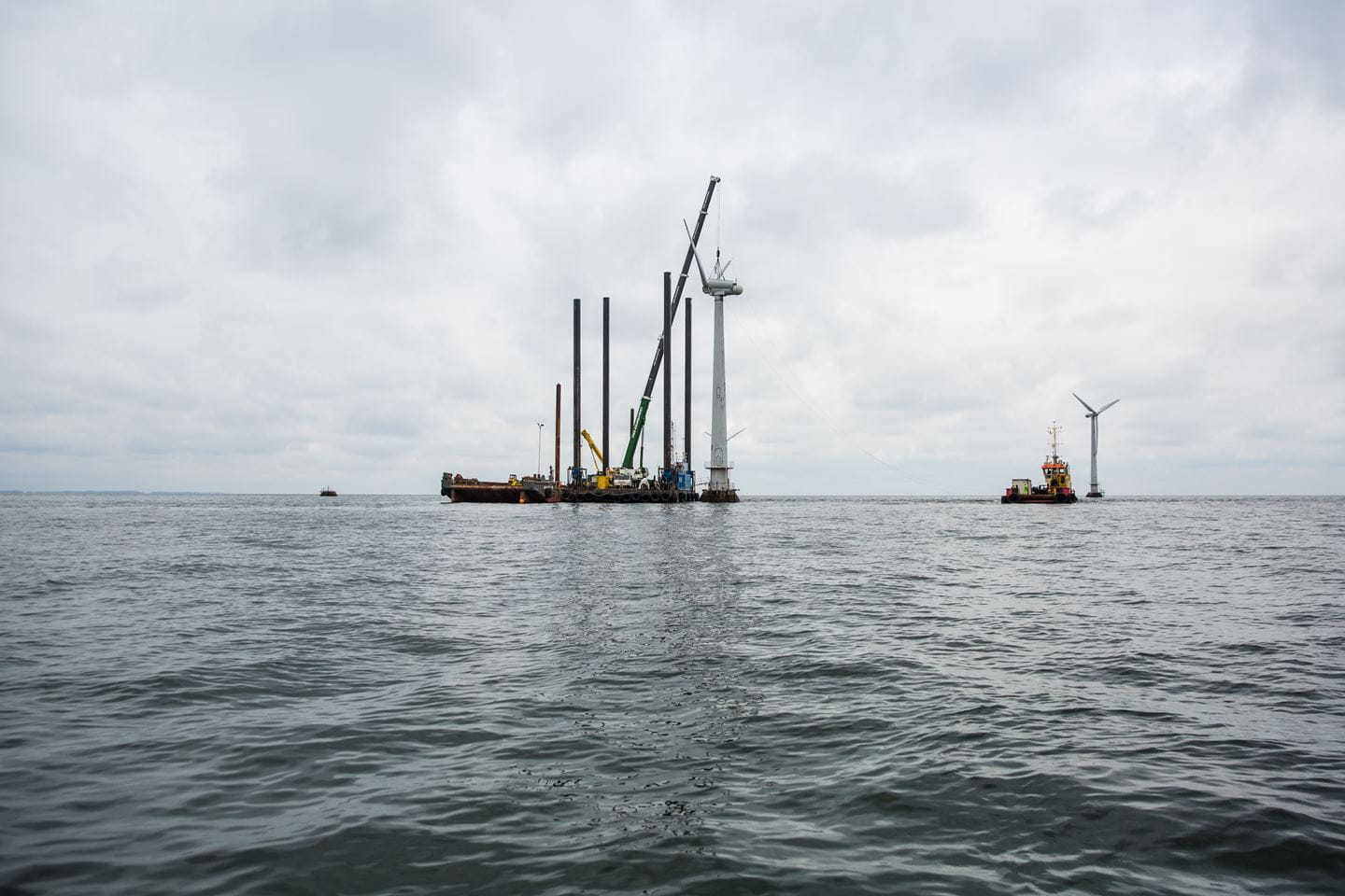Ørsted har nedtaget én vindmøllepark, Vindeby havvindmøllepark.