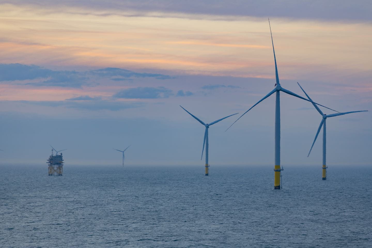 Foto fra Walney Extension havvindmøllepark