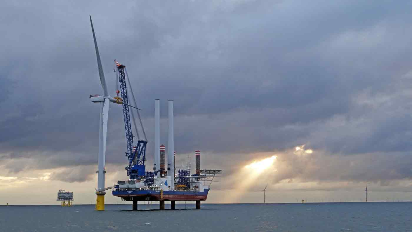 First Blades at Burbo Bank Extension