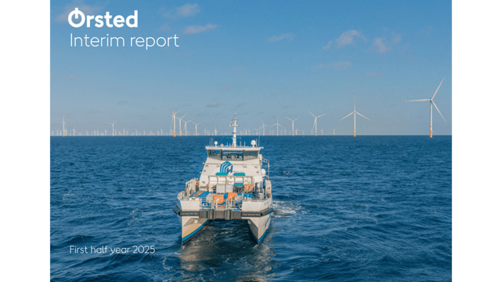 Orsted first half-year 2025 interim report cover image