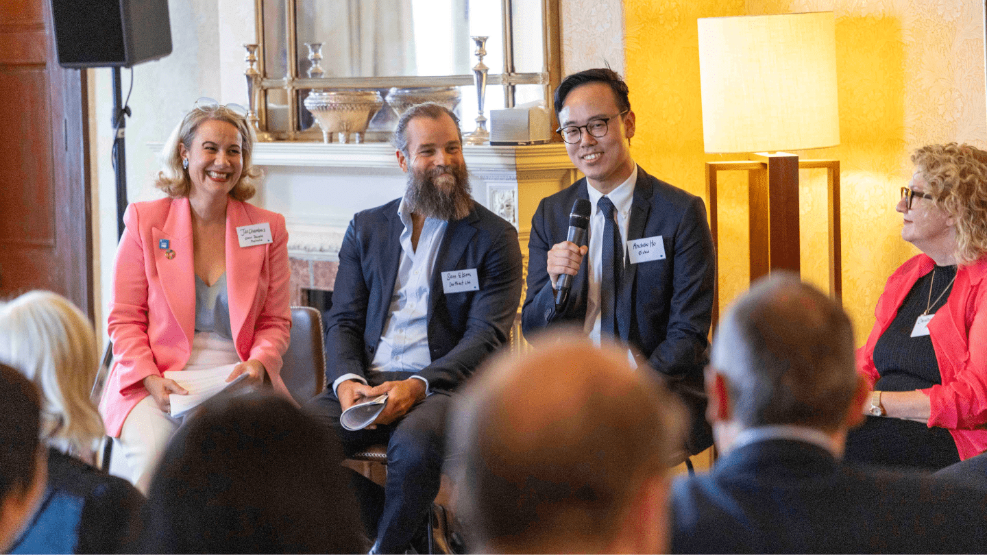 Andrew Ho addressing attendees at the Ocean Decade Australia’s event