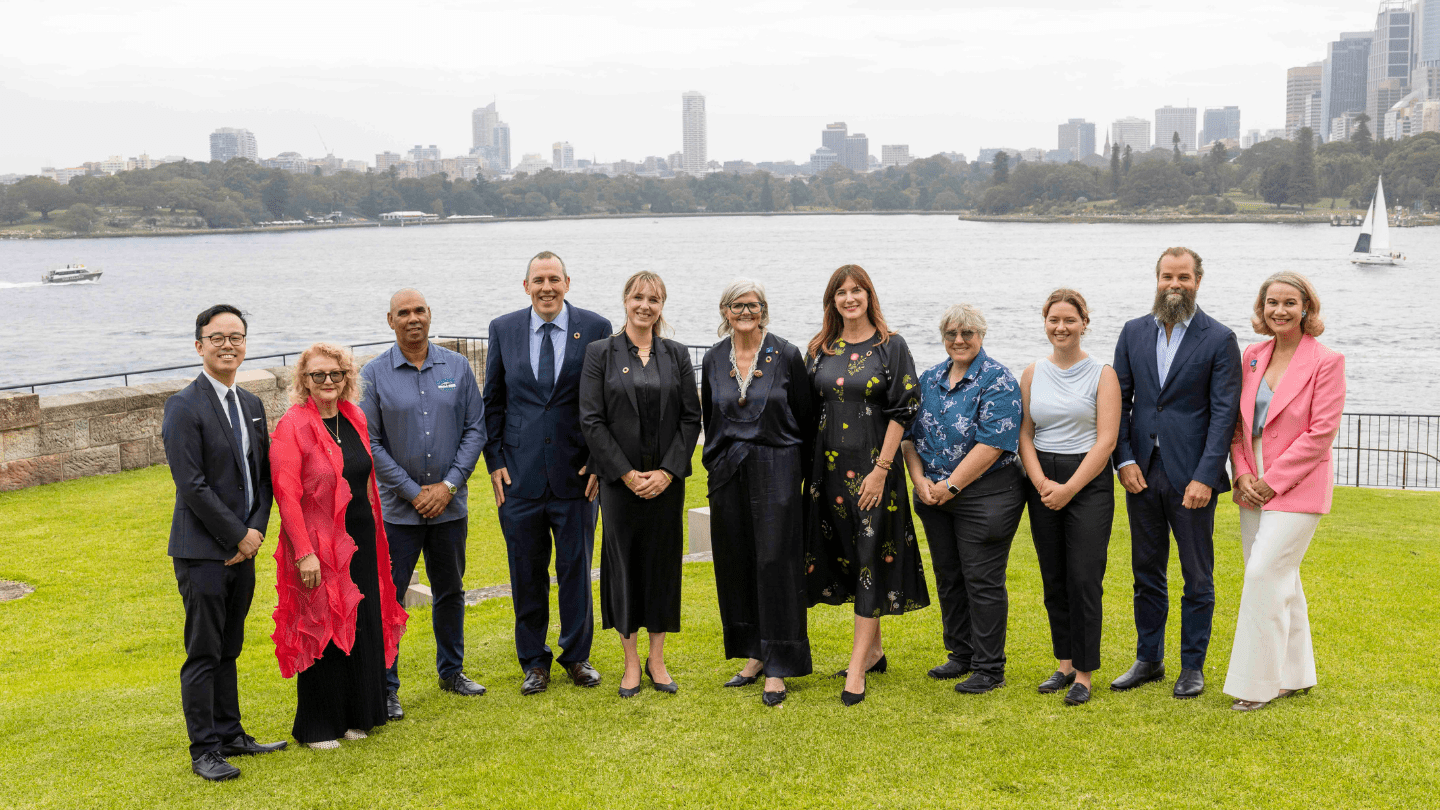 Andrew Ho, Head of Government & Regulatory Affairs at Ørsted Australia, joining ocean sustainability leaders at Admiralty House in Sydney for Ocean Decade Australia’s event    