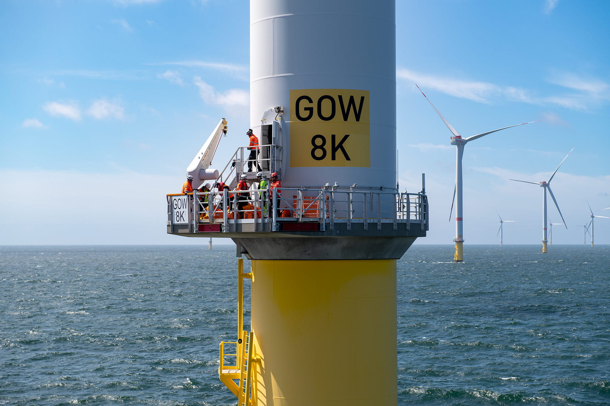 Techniker*innen auf Transition Piece