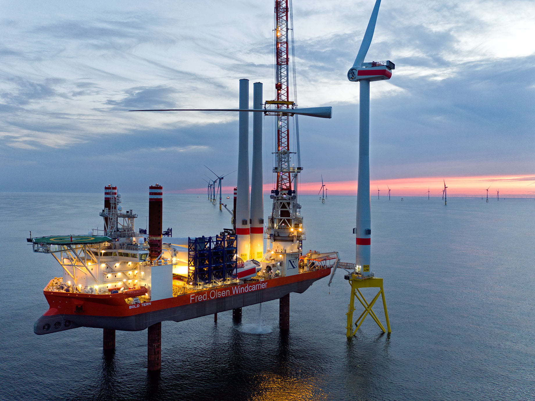 Installation Windkraftanlage