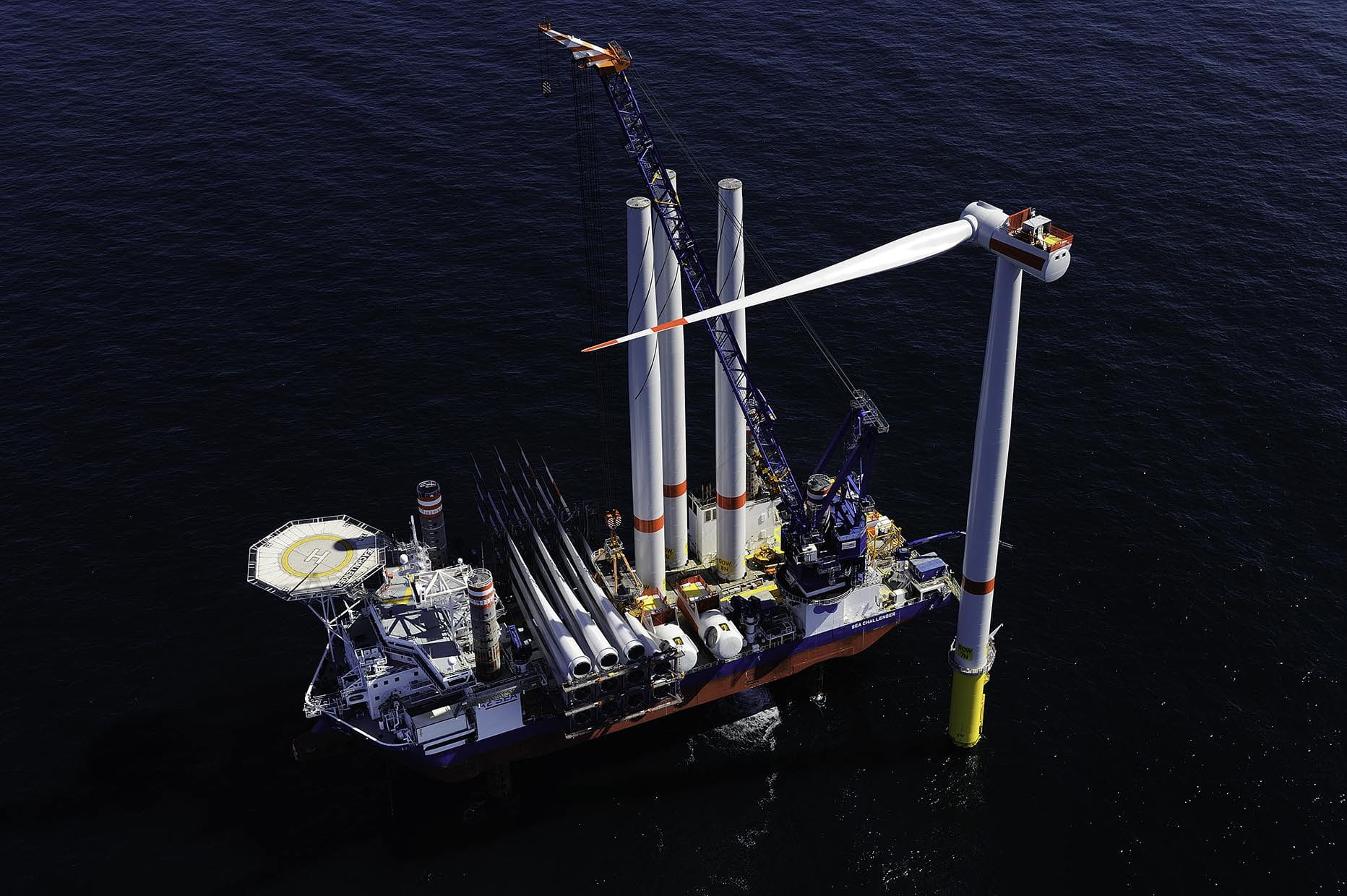 Installation Windkraftanlage