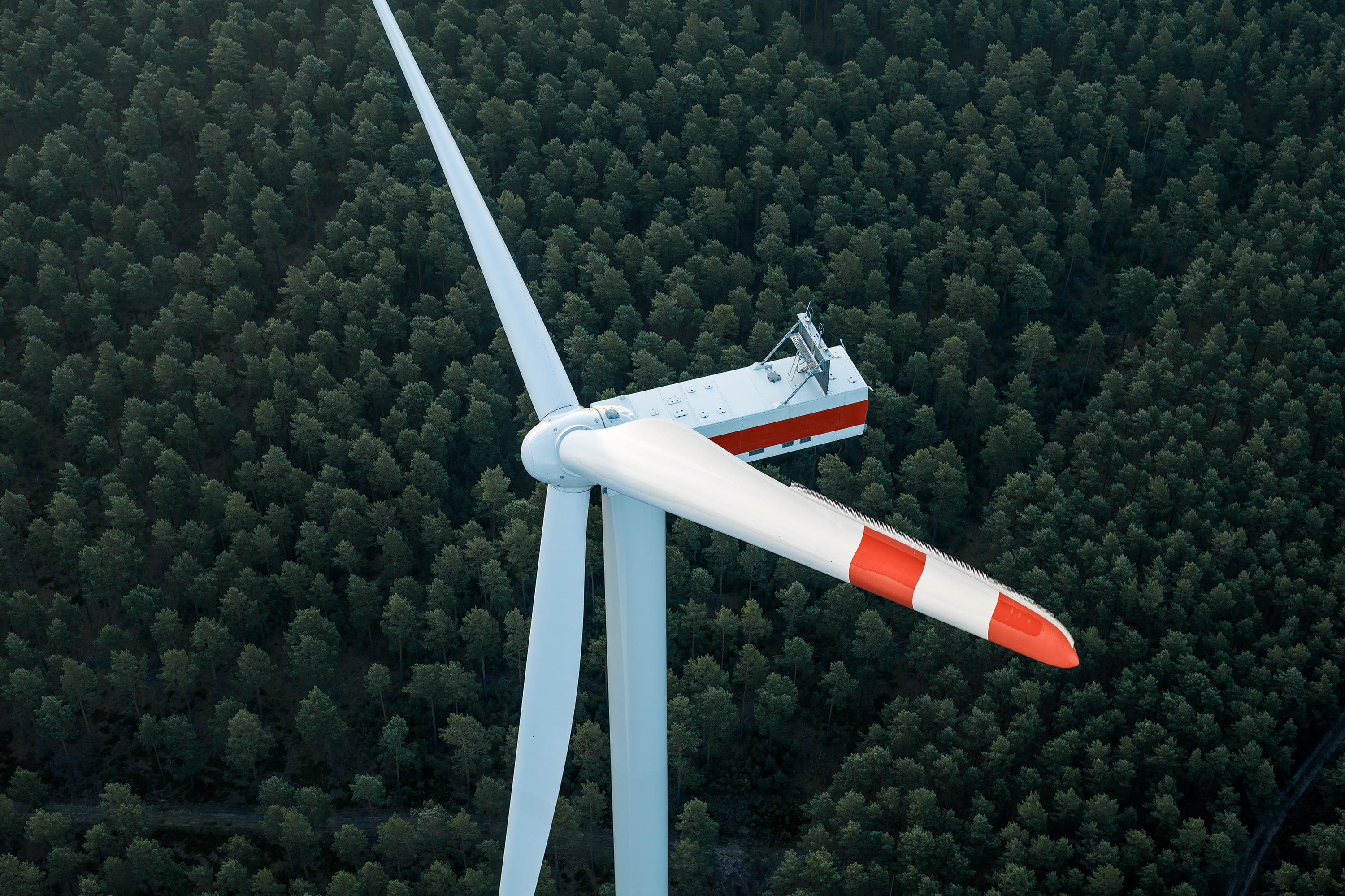 Symbolfoto einer Ørsted-Windkraftanlage in Deutschland.