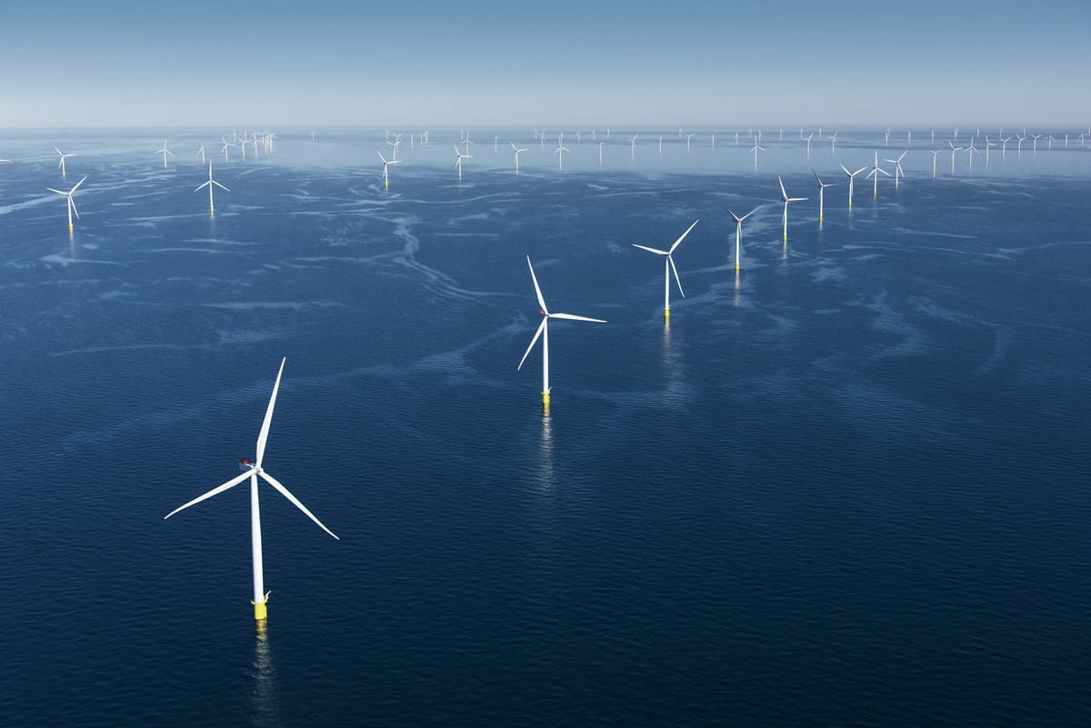 Offshore-Windpark Anholt in Dänemark