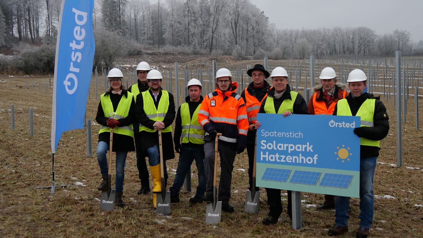 Spatenstich für den Solarpark Hatzenhof im Landkreis Regensburg am 23.01.2025