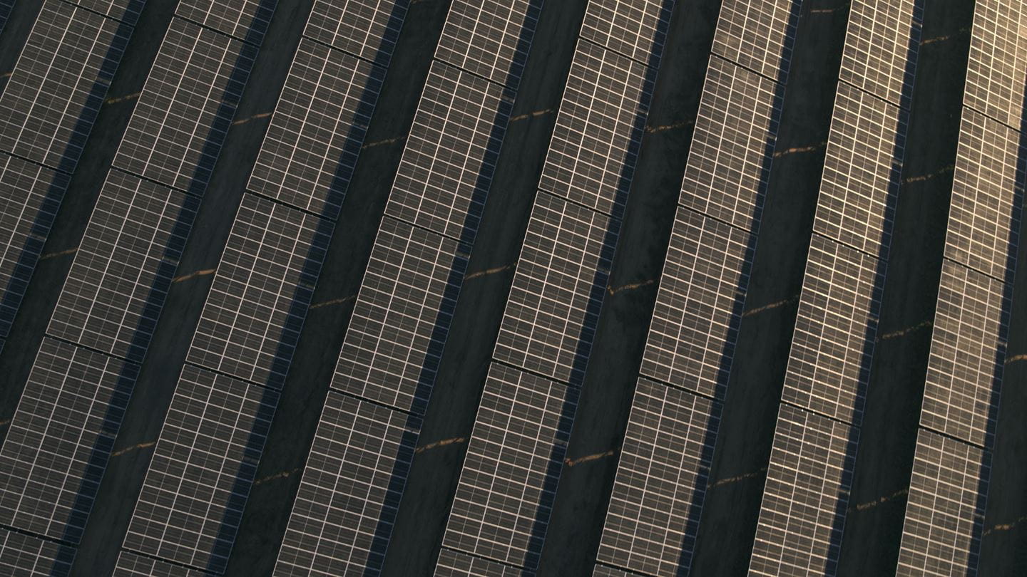 Symbolbild aus einem Ørsted-Solarpark in Bayern.