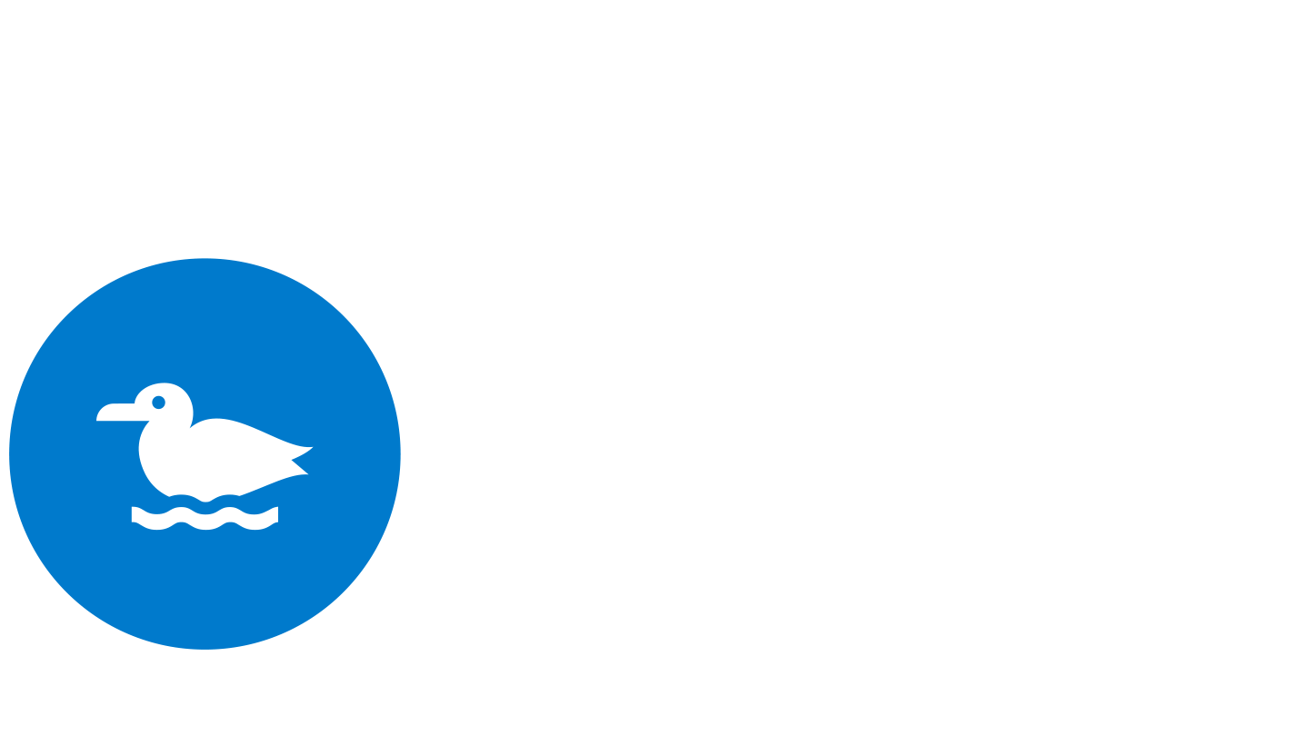A blue pictogram of a sandpiper, a native Flint Hills species whose tallgrass habitat is being protected by Ørsted.