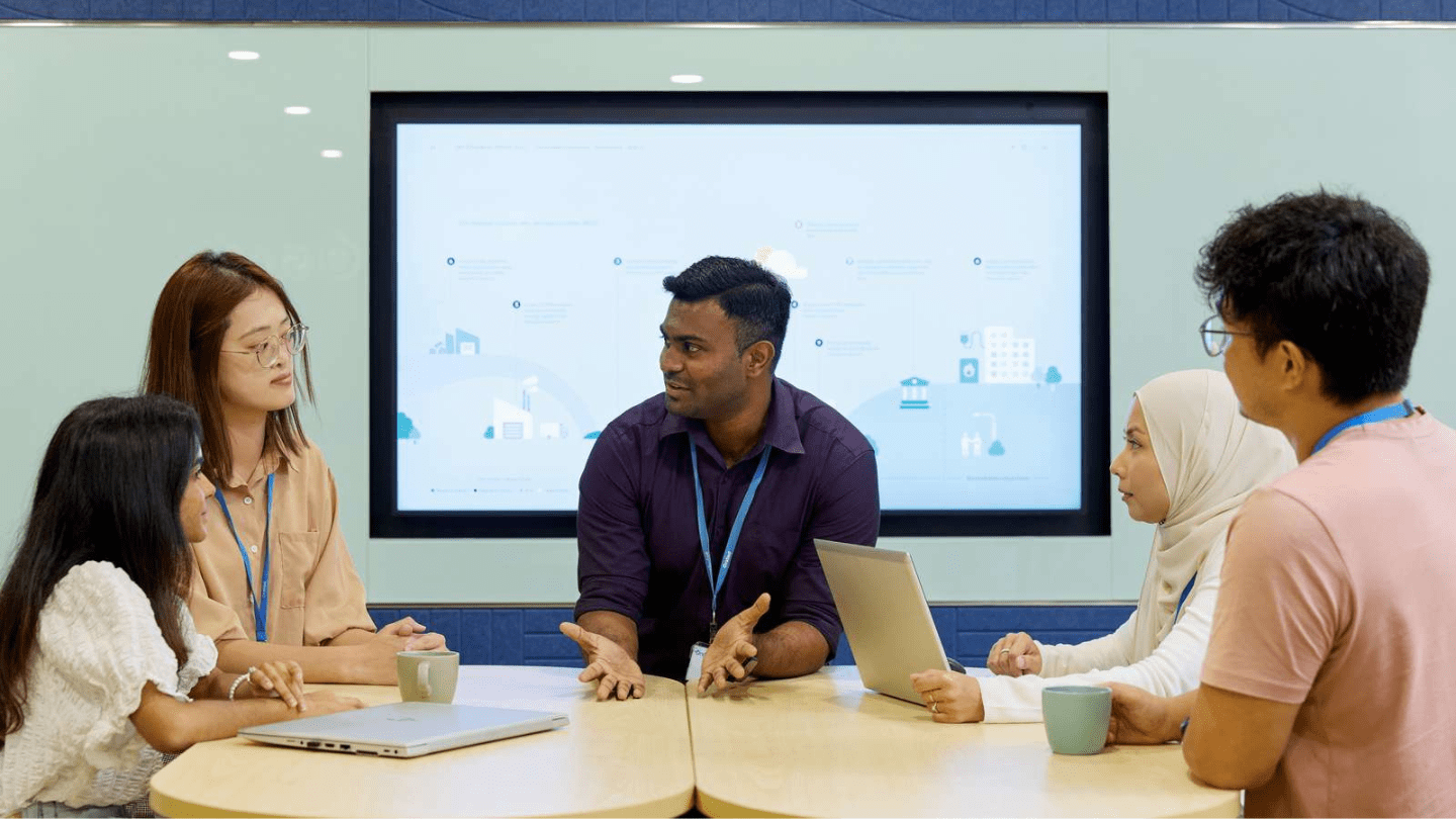 employees meeting, discussion, talking, presentation, office, Kuala Lumpur, MY, Malaysia.