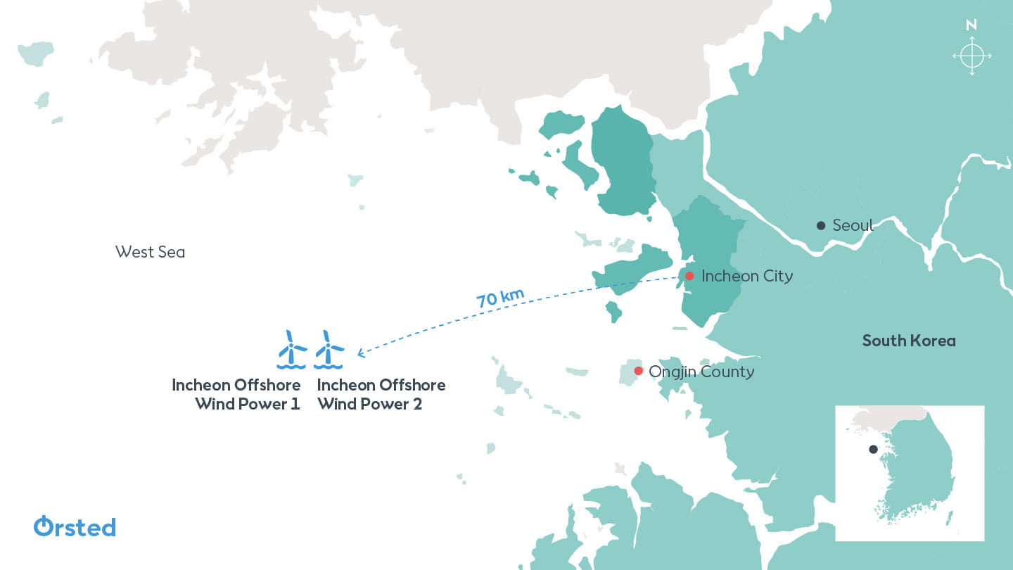 Incheon Offshore Wind Farm | Ørsted