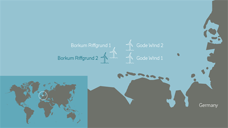 Borkum Riffgrund 2 is our fourth offshore wind farm in Germany.