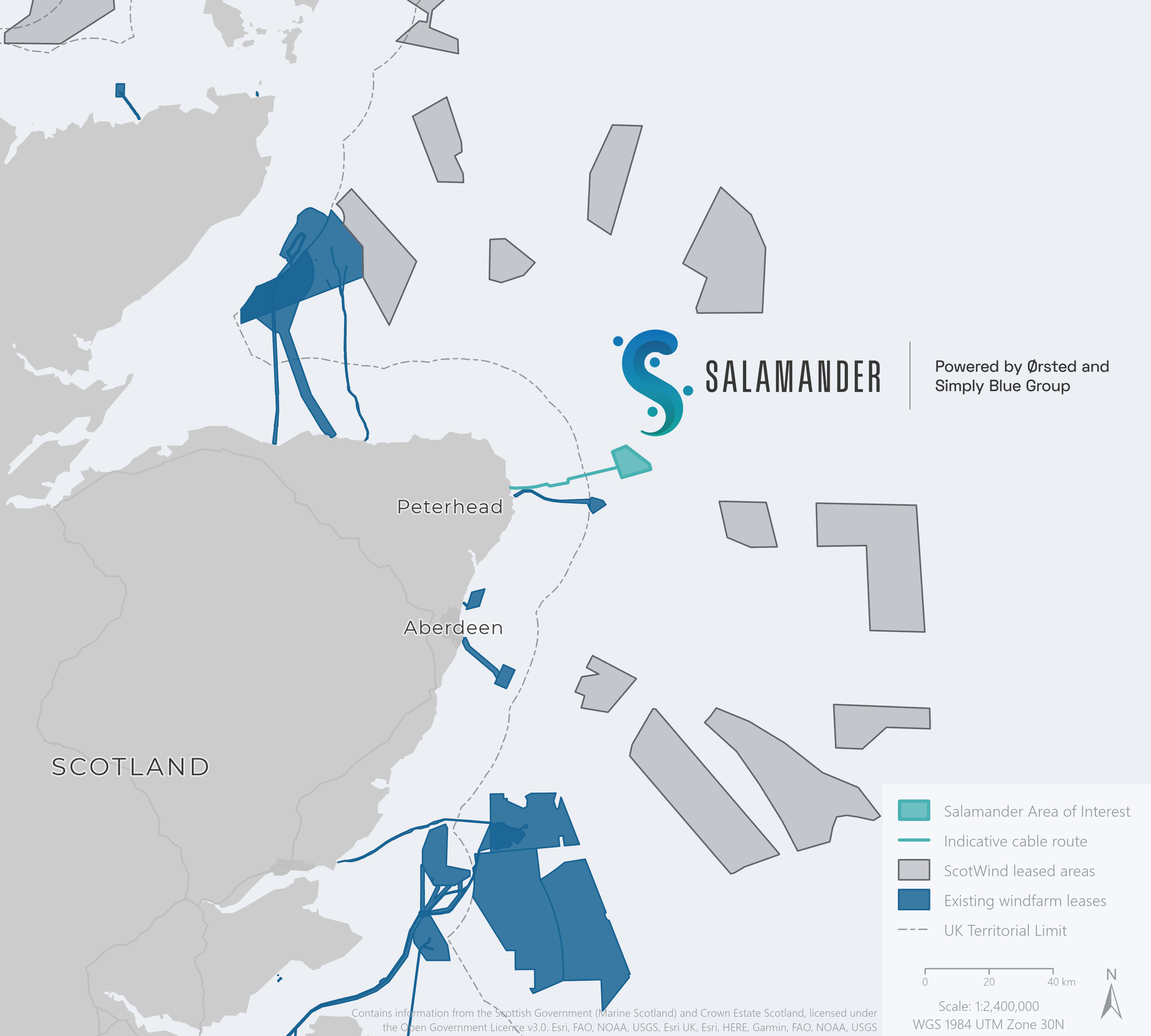 Above: Area of Interest for the Salamander Project