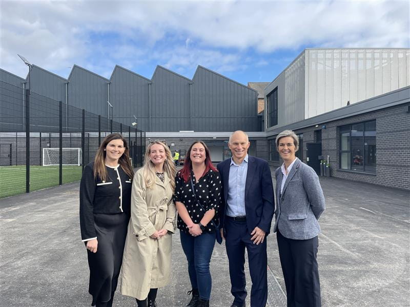 Horizon Youth Zone first look event (L-R Harriet Farmery, Lauren Little, Lucy Ottewell-Key, Duncan Clark and Emma Toulson)