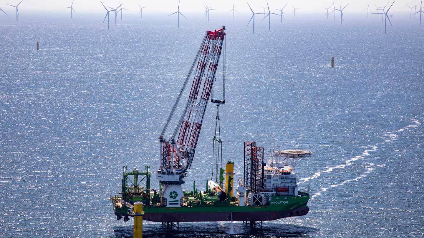 Deze foto kan worden gebruikt indien DEME Offshore als bron wordt vermeld.
