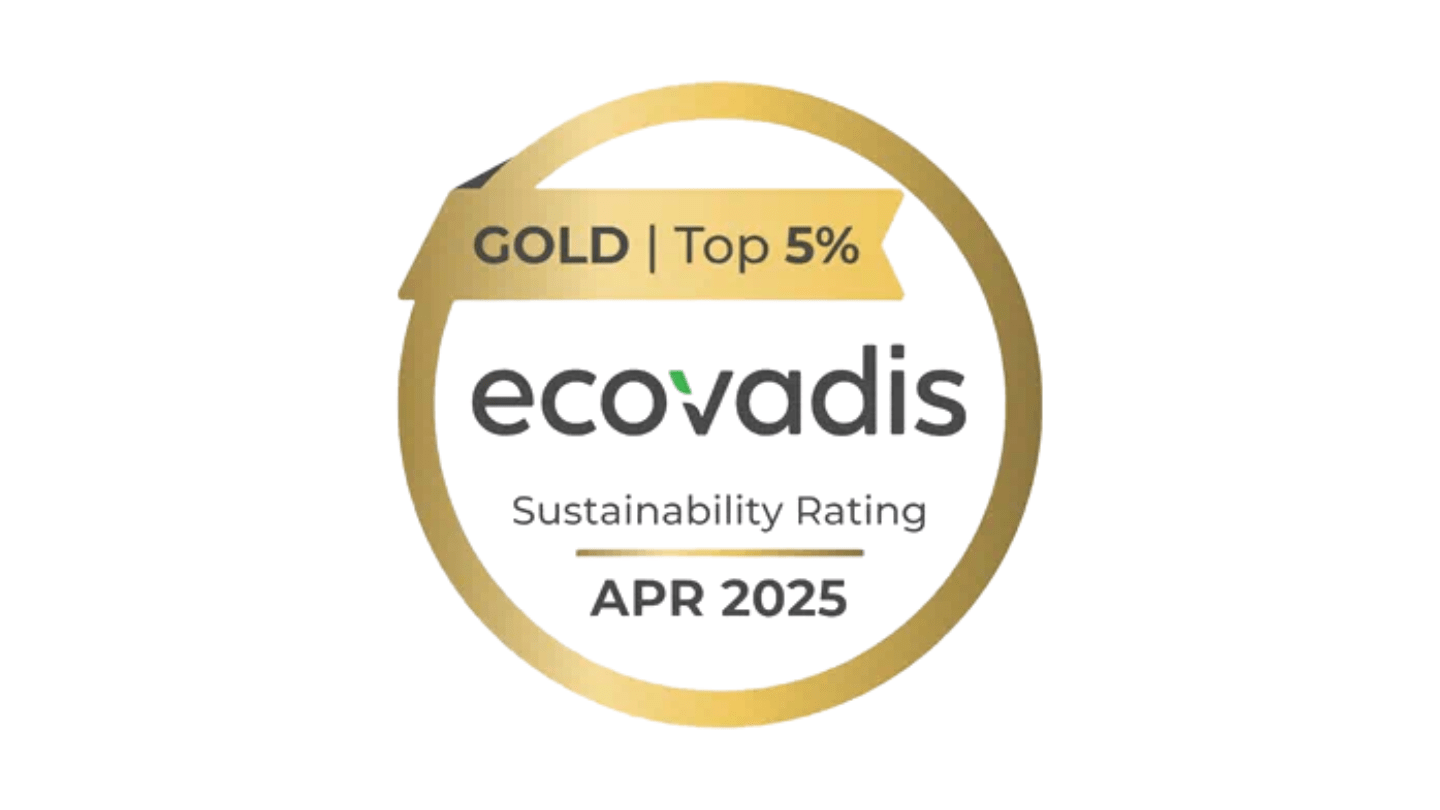 Ecovadis Sustainability Rating 2025 Gold logo