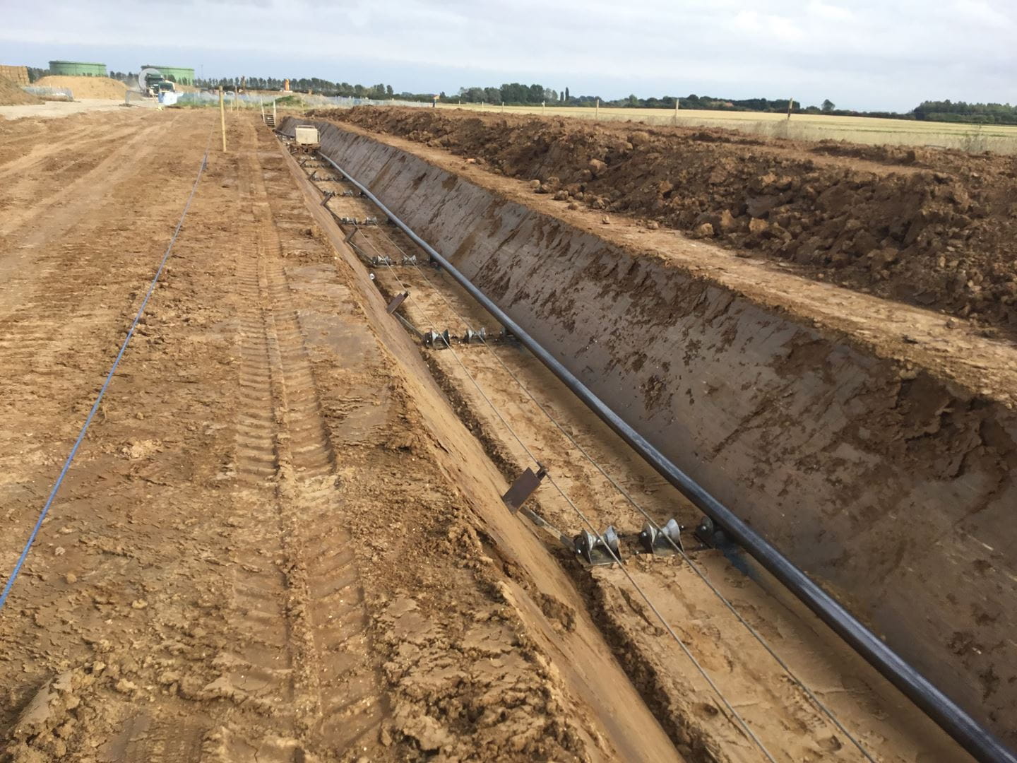 Wind farm onshore cables
