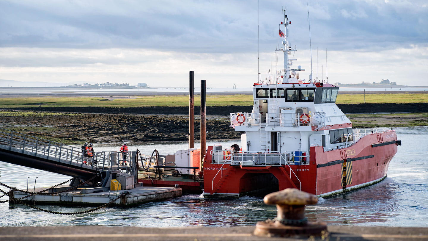 Wind farm technicians at our operations base in Barrow-in-Furness on the UK’s north west coast.