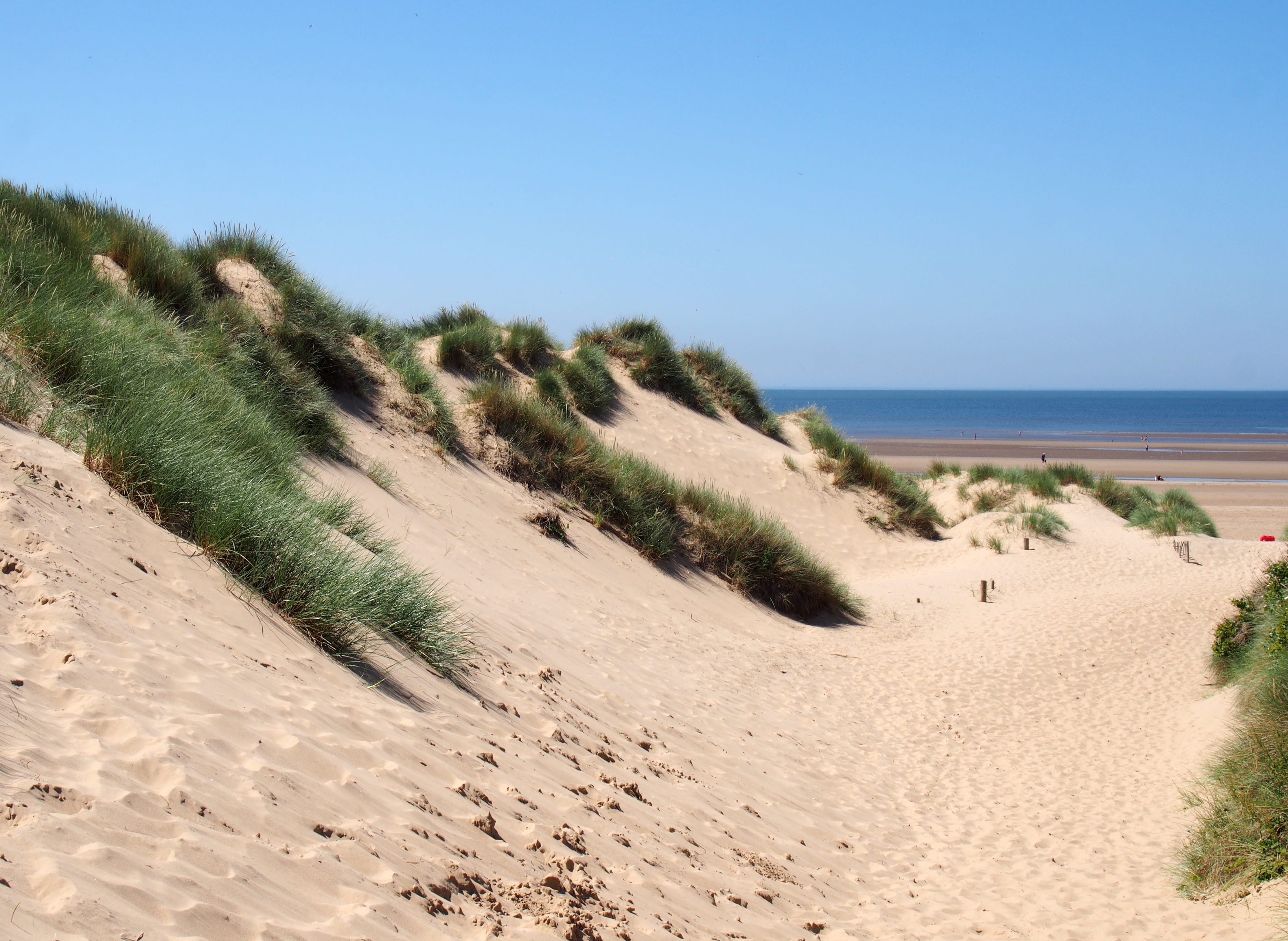 Image of sand dunes on a sunny day