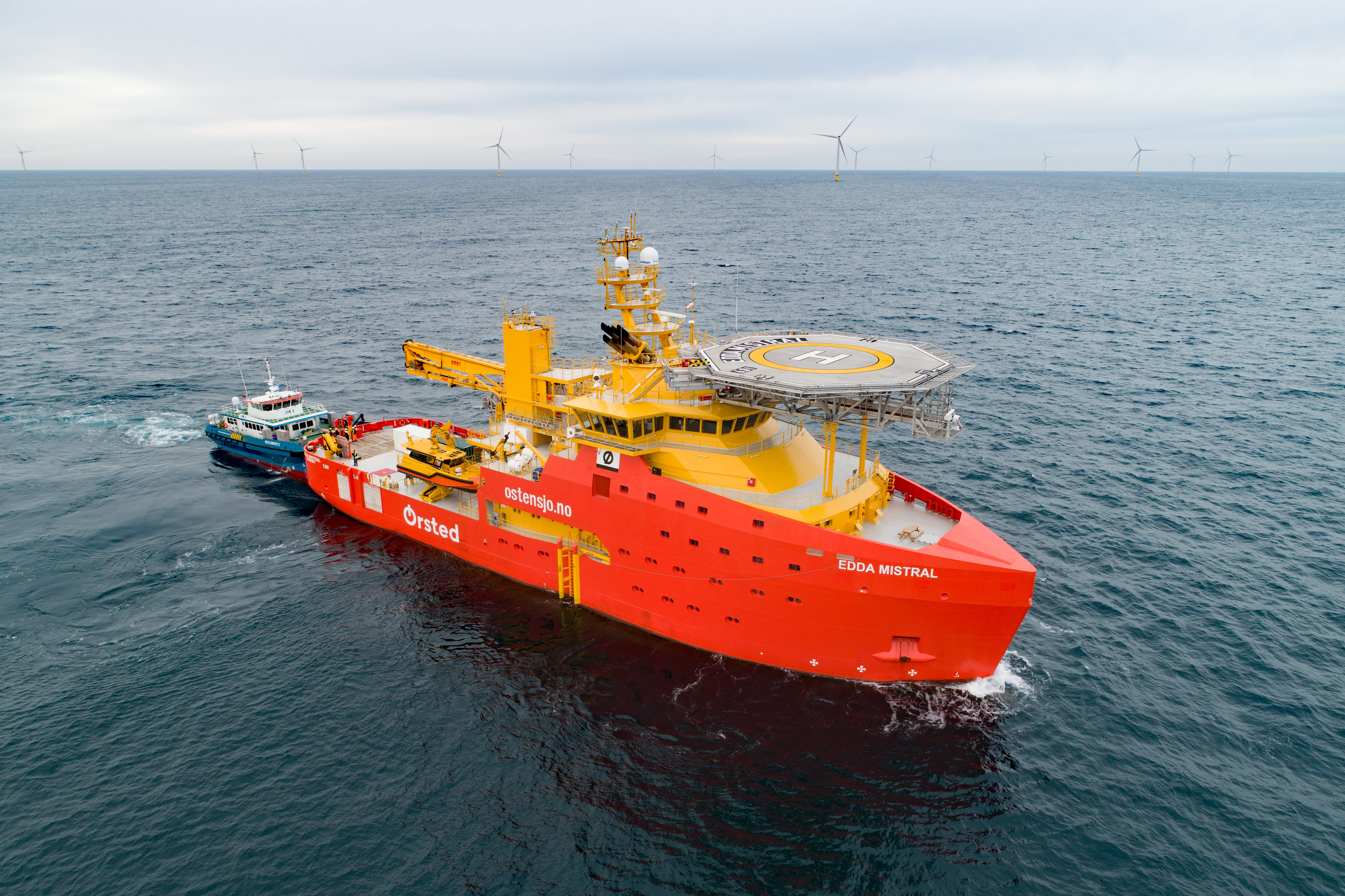 Ørsted's Service Operations Vessel (SOV) in the construction of Hornsea 1