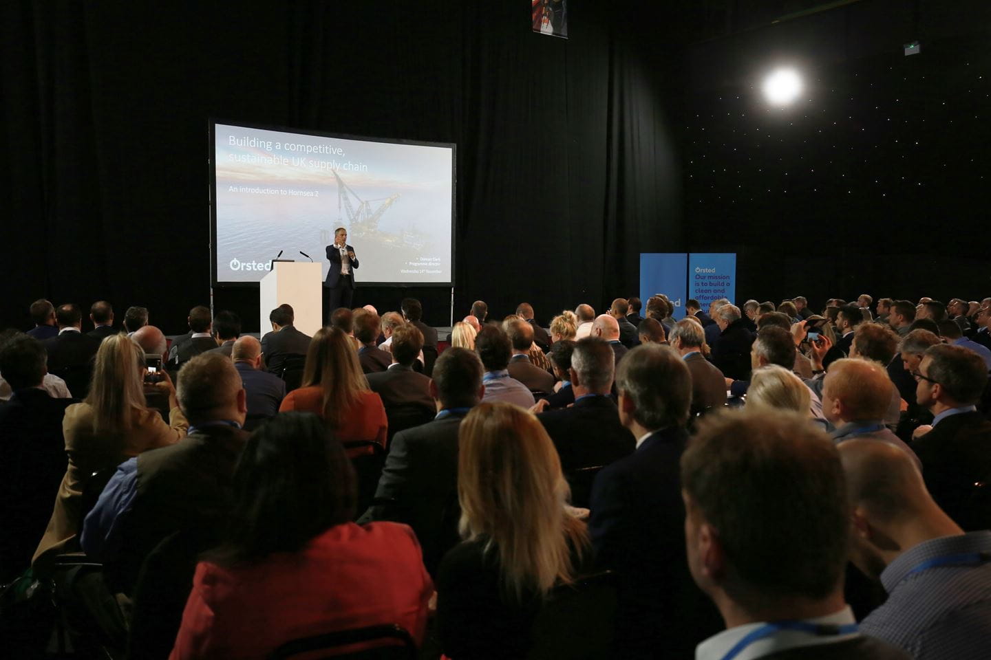 Packed out hall with over 450 delegates at Magna Science Adventure Centre for the Hornsea Project Two supply chain event