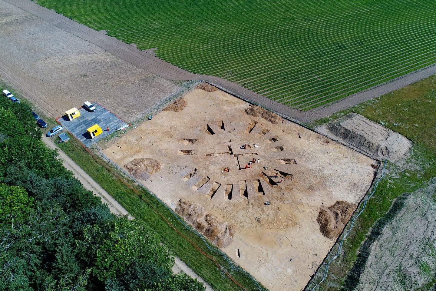 A Neolithic Monument discovered on the Hornsea 3 onshore cable route as part of the archaeology study.