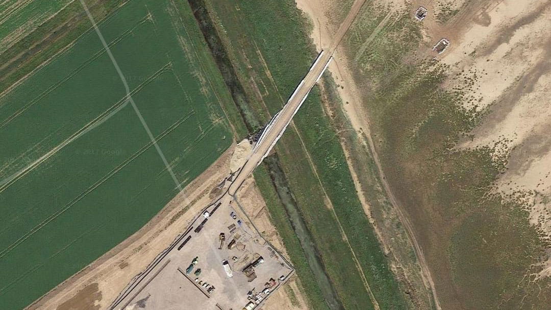 AMS NoDig drill site for Hornsea One at Horseshoe Point - bringing cables onshore for world's largest windfarm