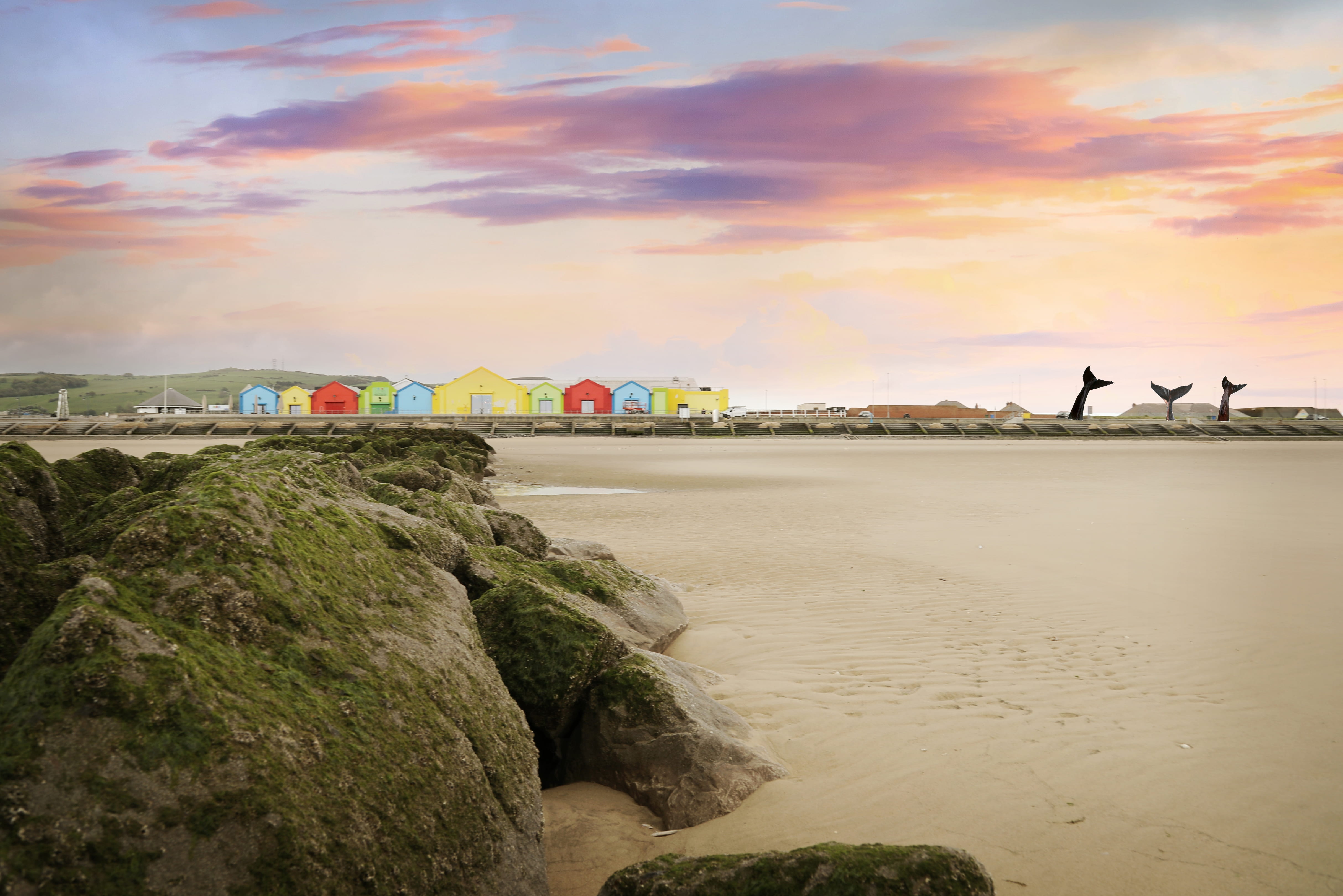 Artist Impressions of the Whale Sails project being delivered by Prestatyn Area Business & Community Forum