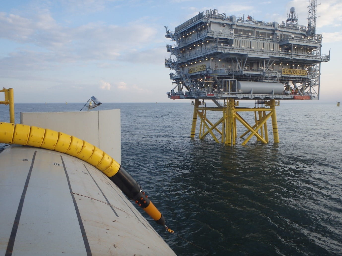 Tekmar Cable Protection System being installed on Ørsted’s Race Bank offshore wind farm