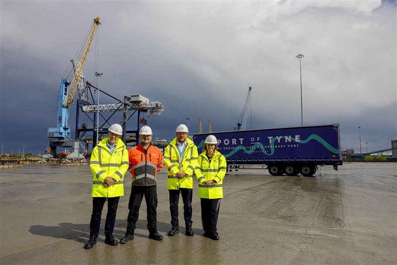 Matt Beeton, Port of Tyne, Jason Ledden, Ørsted, Craig Morton, Port of Tyne, and Kim McGuinness, North East Mayor