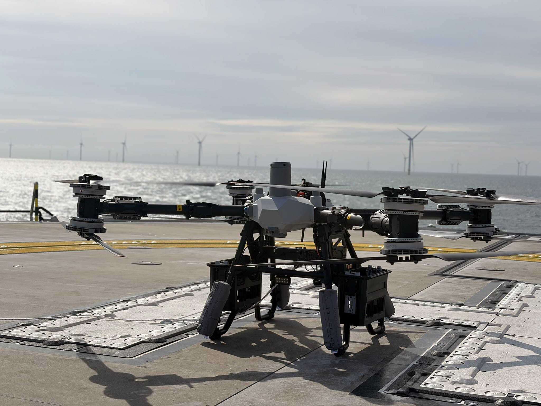 Orsted and Skyport Drone Services trial at Hornsea 2