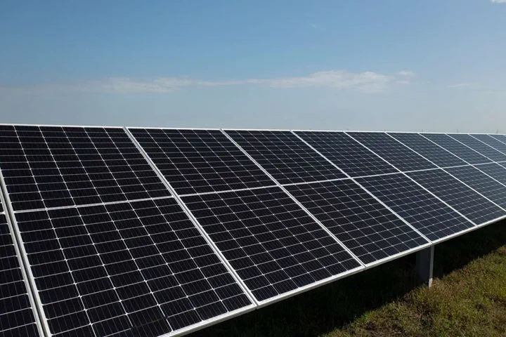 Image showing a close up of a solar panel