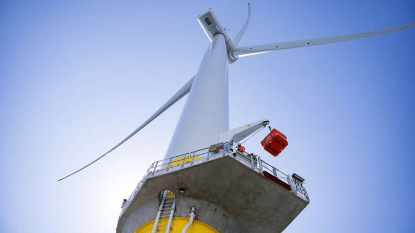 Walney Turbine from below