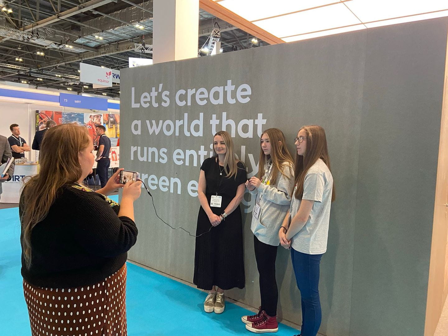 Horizon young people at the 2021 Global Offshore Wind conference in London