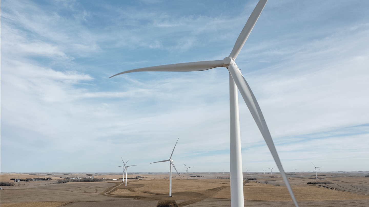 Windmill on Haystack Nebraska windfarm