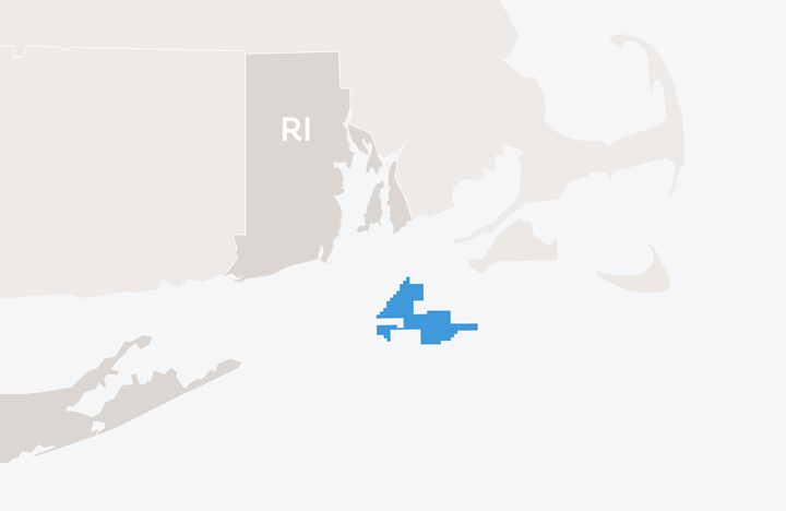 Revolution Wind location in a map