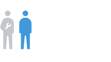 Two employees illustration