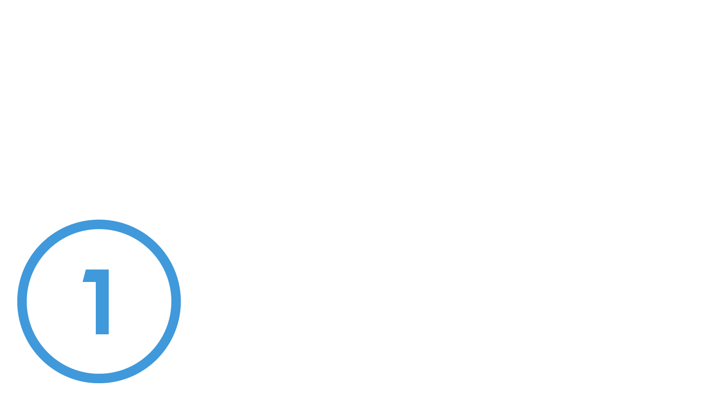 A blue pictogram showing the number 1, representing America's first offshore labor agreement, signed by Ørsted.
