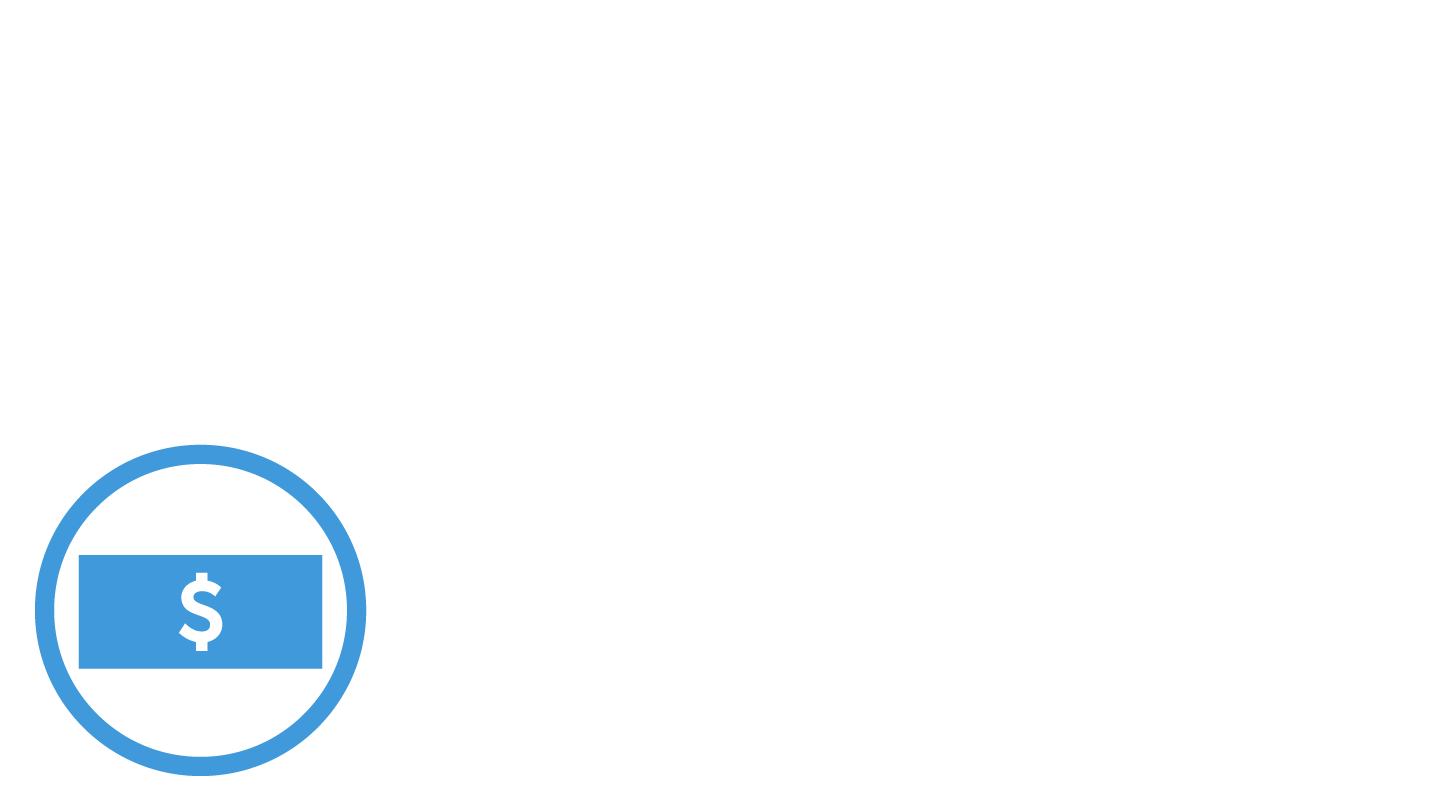 A blue pictogram of a dollar, representing the $23 million invested in offshore wind job training around the East Coast.